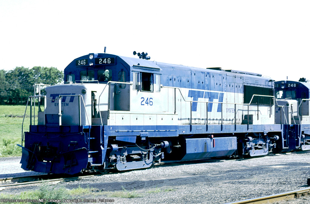 Transkentucky Transportation U28B #246, in the former L&N yard, 